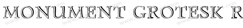 monument grotesk reg字体转换